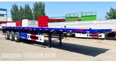 40 Feet Tri Axle Flatbed Trailer will be Exported to Lazaro Cardenas Mexico