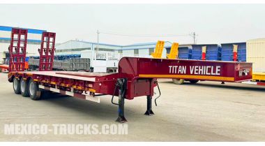 3 Axle 60 ton Lowbed Trailer will be Shipped to Mexico