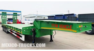 3 Axle Lowbed Truck Trailer will be Sent to Mexico
