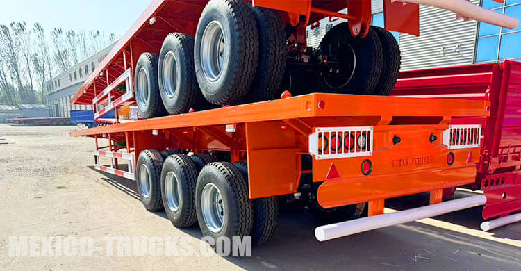 3 Axle Flatbed Truck Trailer for Sale in Manzanillo Mexico