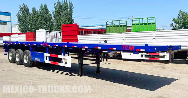 40 Feet Tri Axle Flatbed Trailer for Sale in Lazaro Cardenas Mexico