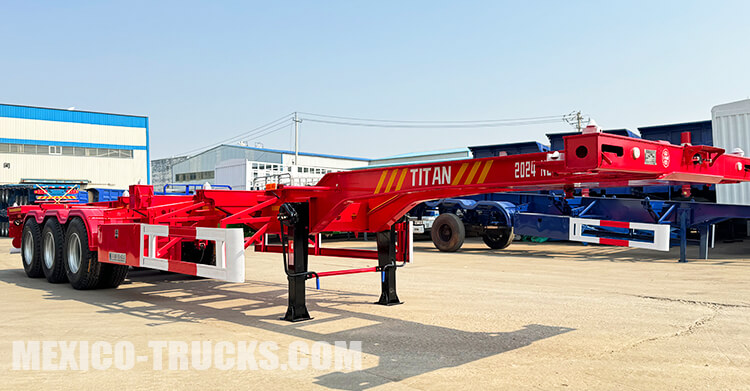 3 Axle 40 Ft Container Chassis for Sale in Mexico