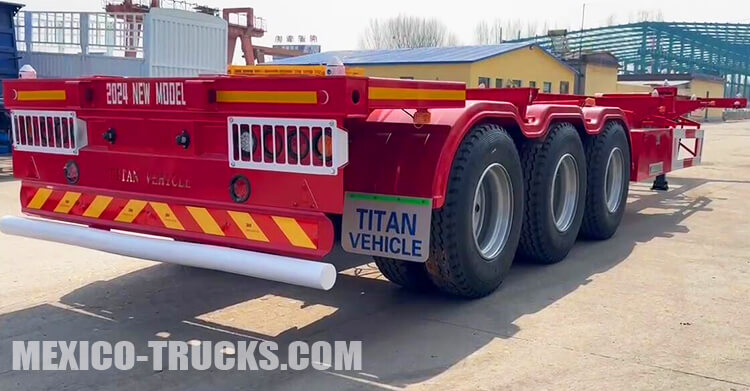 3 Axle 40 Ft Container Chassis for Sale in Mexico