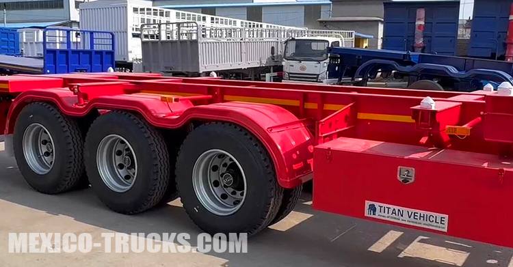 3 Axle 40 Ft Container Chassis for Sale in Mexico