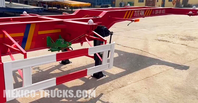 3 Axle 40 Ft Container Chassis for Sale in Mexico