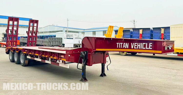 3 Axle 60 ton Lowbed Trailer for Sale in Mexico
