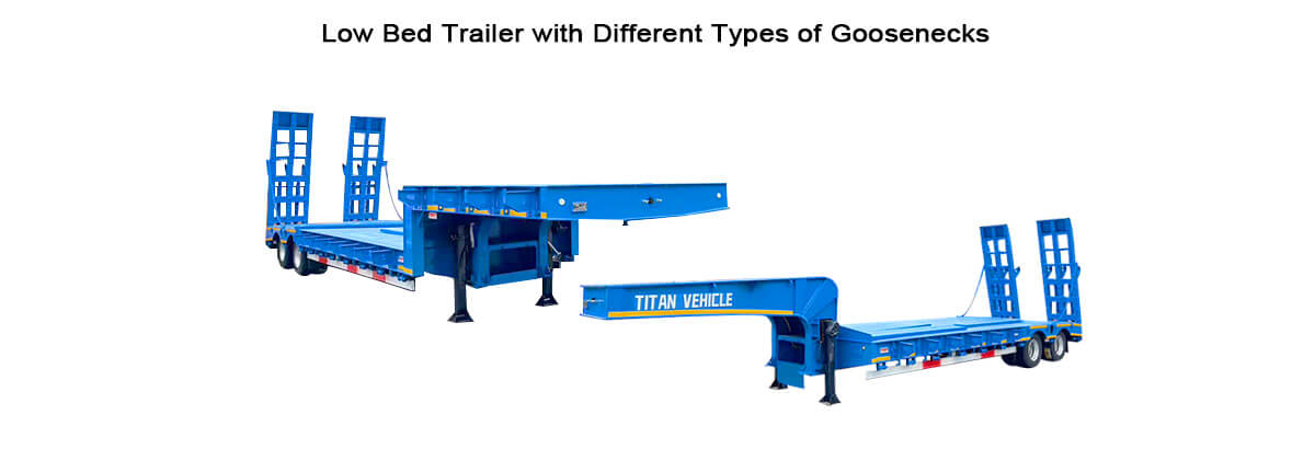 3 Axle 4 Axle 60 Ton 100 Ton Semi Low Bed Trailer Truck for Sale in Mexico