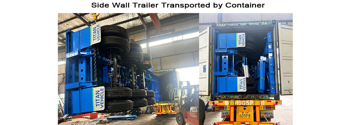 3 Axle 60 Ton Fence Semi Trailer for Sale in Mexico | Side Wall Trailer for Sale in Mexico