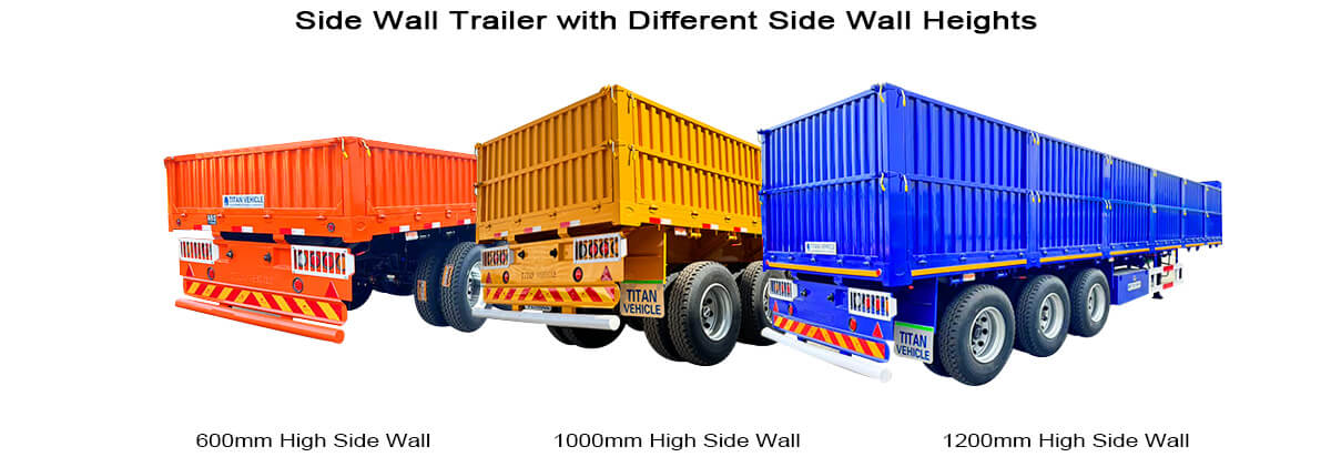 3 Axle 60 Ton Fence Semi Trailer for Sale in Mexico | Side Wall Trailer for Sale in Mexico