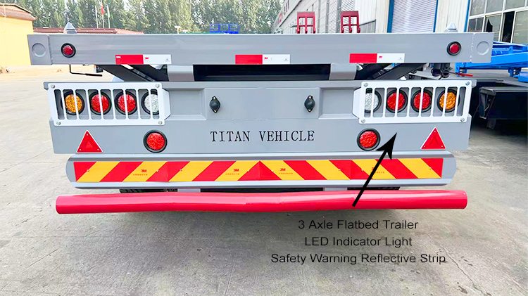 Flatbed Trailer 3 Axle - Flatbed Truck Trailer for Sale in Mexico
