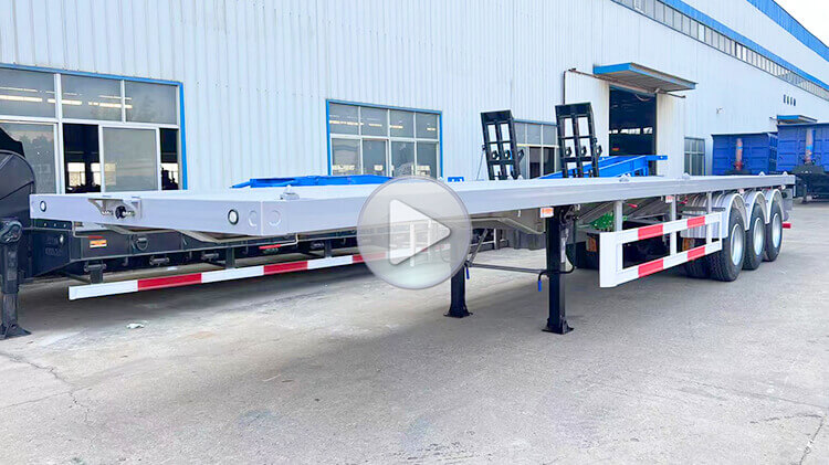 Flatbed Trailer 3 Axle - Flatbed Truck Trailer for Sale in Mexico
