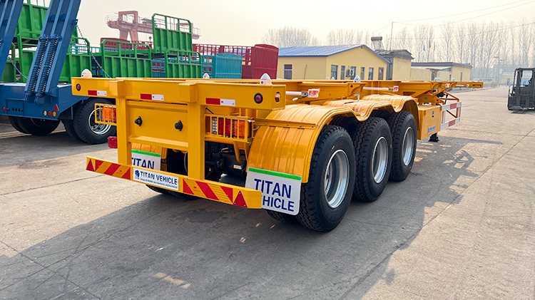 Container Carrier Trailer | 3 Axle 40 Foot Container Chassis for Sale Price in Mexico
