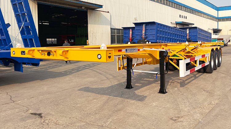 Container Carrier Trailer | 3 Axle 40 Foot Container Chassis for Sale Price in Mexico