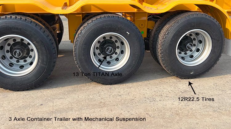 Container Carrier Trailer | 3 Axle 40 Foot Container Chassis for Sale Price in Mexico