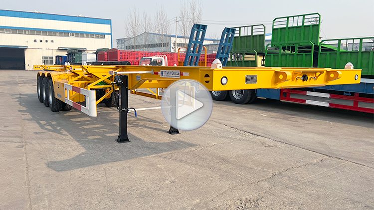 Container Carrier Trailer | 3 Axle 40 Foot Container Chassis for Sale Price in Mexico