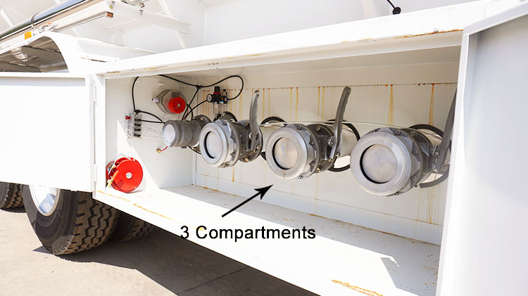 45m³ 3 Compartments Fuel Tanker Semi Trailer - 3 Axle Fuel Tanker for Sale in Mexico