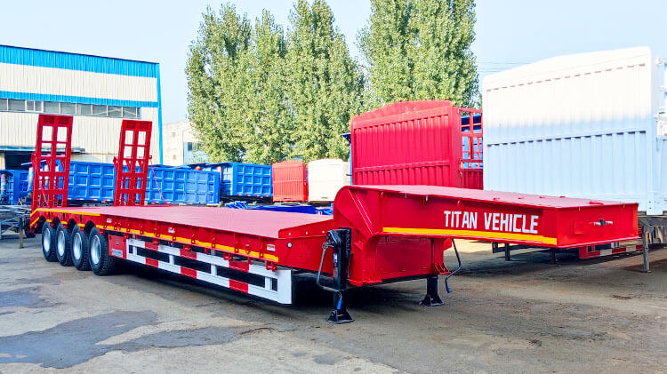 4 Axle 100 Ton Lowbed Trailer for Sale in Mexico