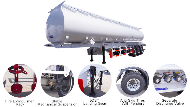 50cbm 5 Compartments Diesel Tanker for Sale Price in Mexico