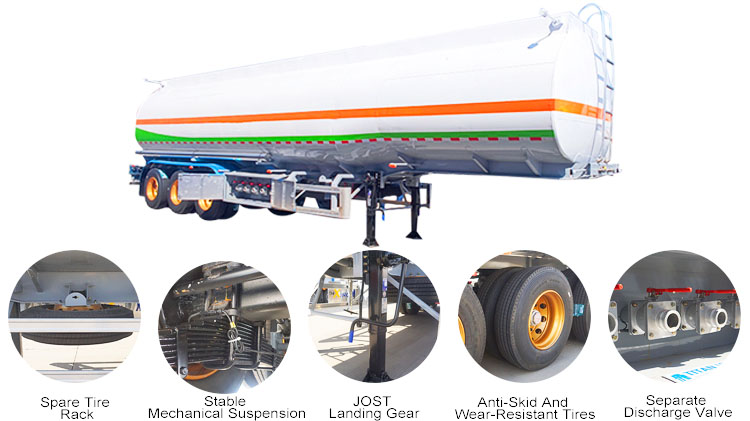 3 Axle Semi Trailer Fuel Tanker - Diesel Fuel Trailer for Sale in Mexico