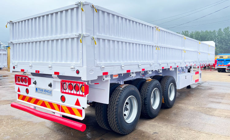 3 Axle Platform Semi Trailer - High Side Cargo Semi Trailer for Sale in Mexico