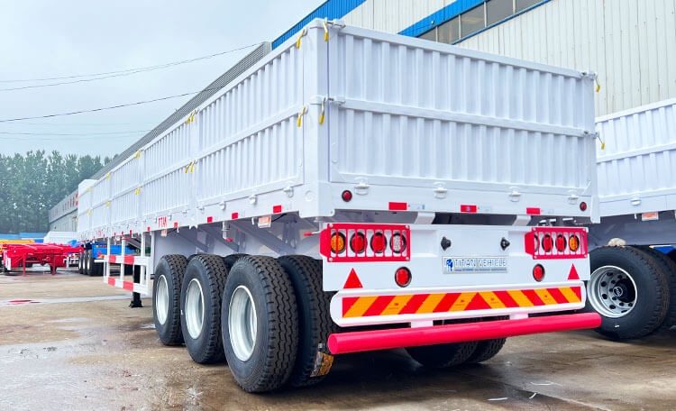 3 Axle Platform Semi Trailer - High Side Cargo Semi Trailer for Sale in Mexico