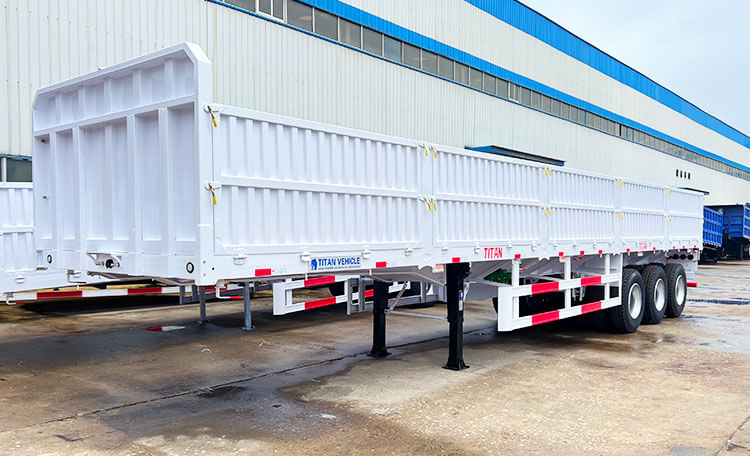 3 Axle Platform Semi Trailer - High Side Cargo Semi Trailer for Sale in Mexico