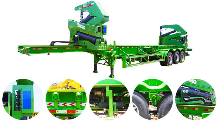 20 Ft 40 Ft Side Lift Trailer - Side Lifter Trailer for Sale in Mexico
