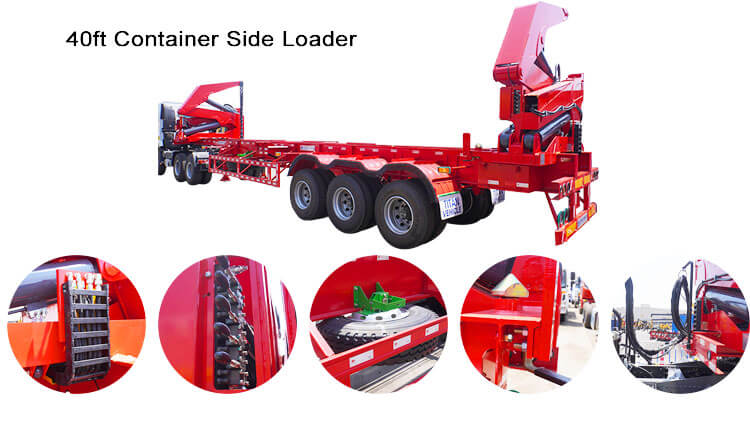 3 Axle Sideloader Trailer - Container Side Loader for Sale in Mexico