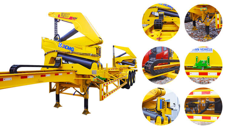 3 Axle 20 Ft 40 Ft Container Side Lifter for Sale in Manzanillo Mexico