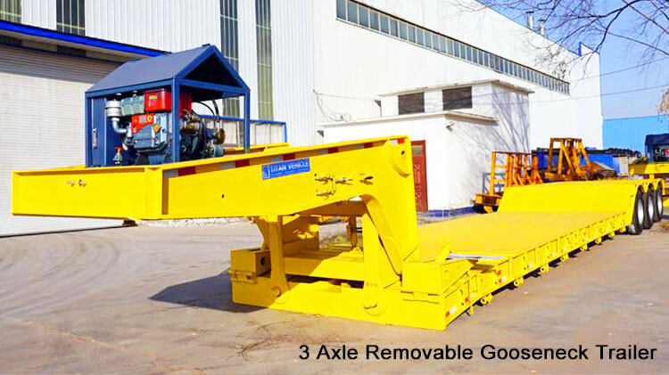 Custom 3 Axle 60 Ton Lowboy Trailer for Sale in Mexico
