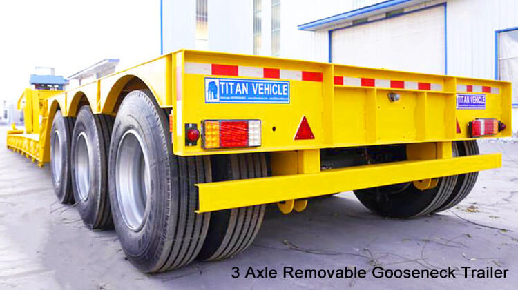 Custom 3 Axle 60 Ton Lowboy Trailer for Sale in Mexico
