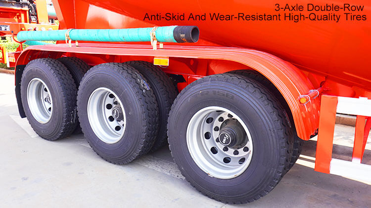 3 Axle 35 CBM Cement Bulker Price | Cement Tanker Truck Trailer for Sale in Mexico