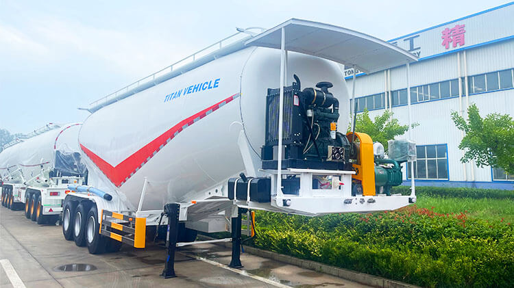 3 Axle 45 CBM Bulk Truck Transporter | Silo Trailer for Sale in Mexico