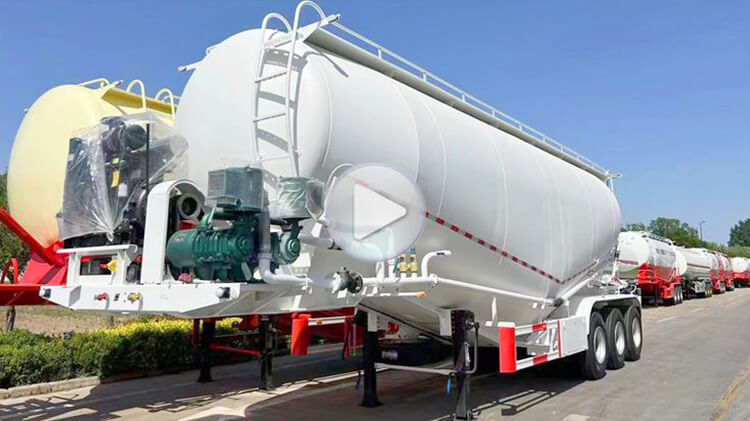 3 Axle 45 CBM Bulk Cement Tanker | Bulk Cement Truck for Sale in Mexico