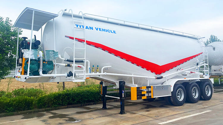 3 Axle 45 CBM Bulk Truck Transporter | Silo Trailer for Sale in Mexico