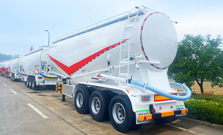 3 Axle 45 CBM Bulk Truck Transporter | Silo Trailer for Sale in Mexico