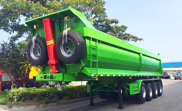 Tipper Semi Trailer - 4 Axle 60 Ton Tip Tralier for Sale in Mexico