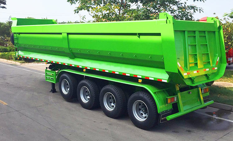 Tipper Semi Trailer - 4 Axle 60 Ton Tip Tralier for Sale in Mexico
