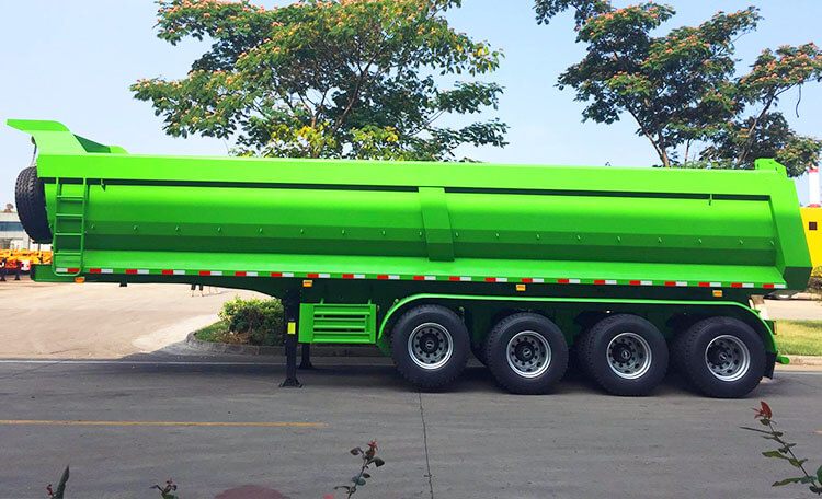 Tipper Semi Trailer - 4 Axle 60 Ton Tip Tralier for Sale in Mexico