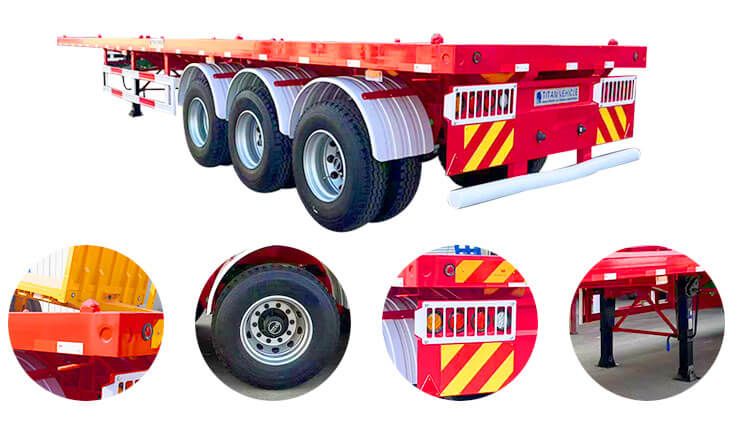 Flatbed Trailer Sizes - Semi Truck Flatbed Trailer for Sale in Mexico