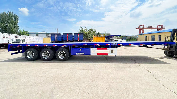 40ft 3 Axle Platform Semi Trailer - Platform Trailer for Sale in Mexico