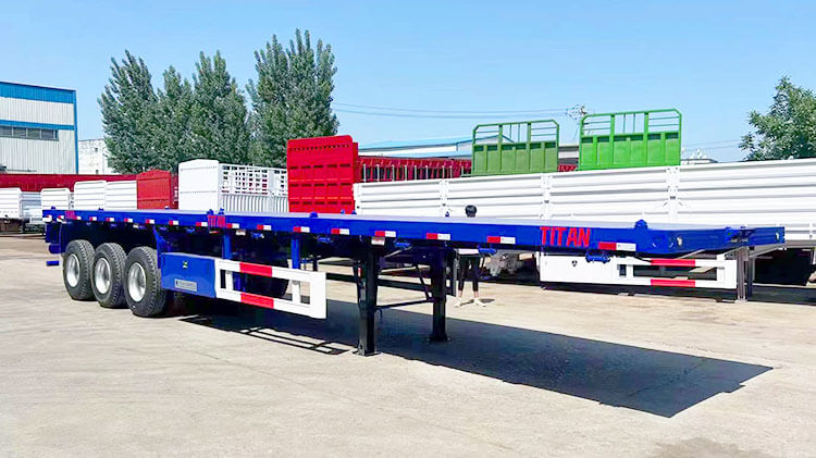 New 40 Feet Tri Axle Flatbed Trailers for Sale in Mexico