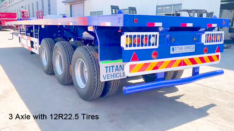 New 40 Feet Tri Axle Flatbed Trailers for Sale in Mexico