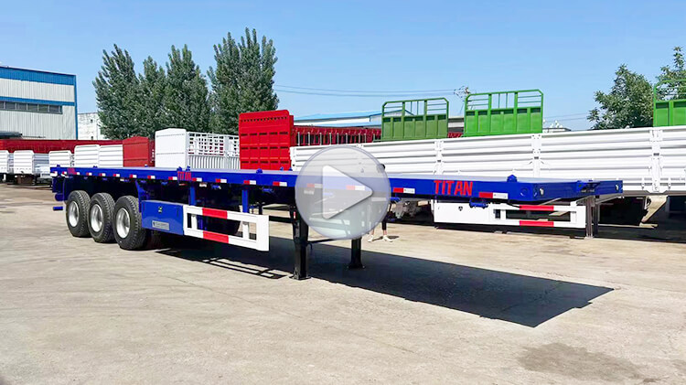 New 40 Feet Tri Axle Flatbed Trailers for Sale in Mexico