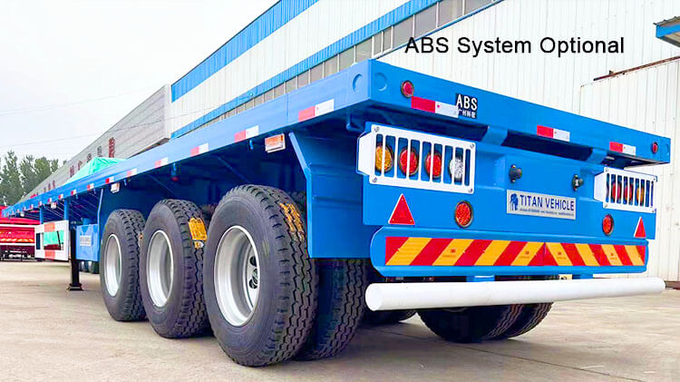 Flatbed Tri Axle Trailer - Heavy Duty 40ft Flatbed Trailer Price for Sale in Mexico
