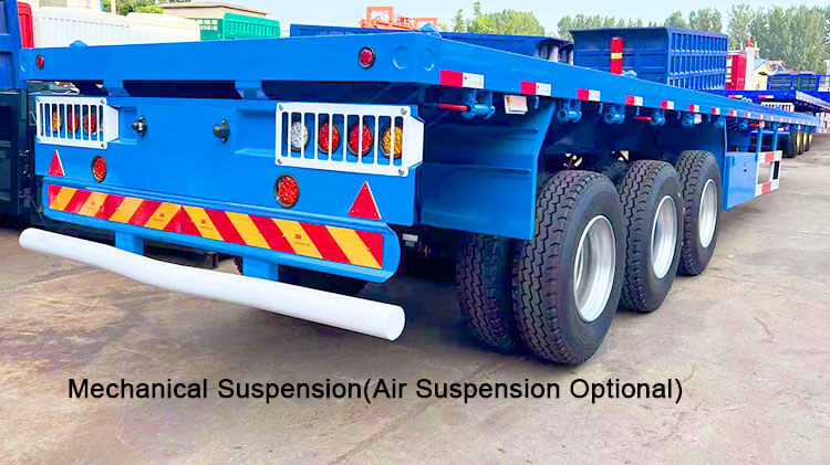 Flatbed Tri Axle Trailer - Heavy Duty 40ft Flatbed Trailer Price for Sale in Mexico