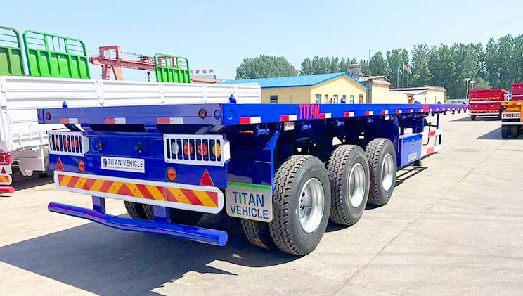 New 40 Feet Tri Axle Flatbed Trailers for Sale in Mexico