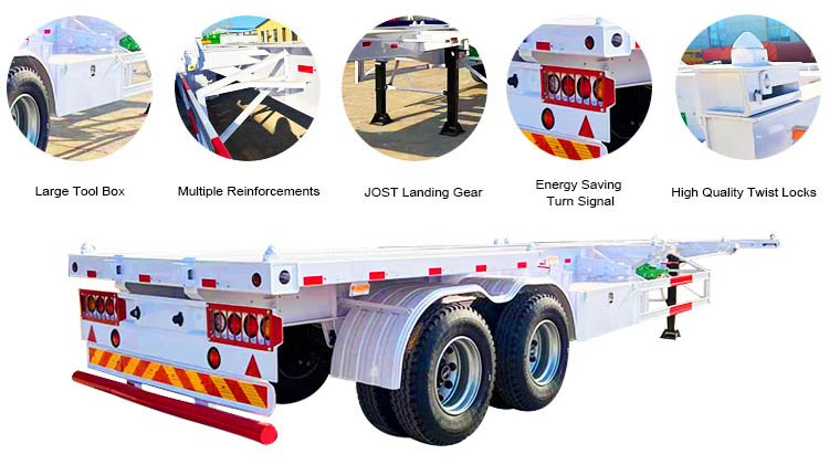 40 Foot Chassis for Container Transport | Shipping Container Chassis for Sale in Mexico