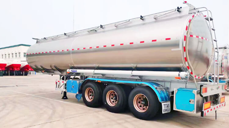 3 Axle 40000 Liters Aluminum Tanker Semi Trailer for Sale in Mexico