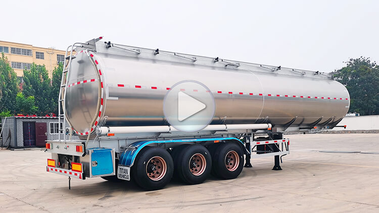 3 Axle 40000 Liters Aluminum Tanker Semi Trailer for Sale in Mexico